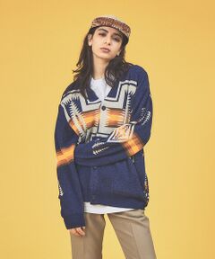 WEB限定【PENDLETON /ペンドルトン】V ネック　ハーディング柄カーデ