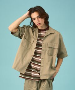 Dickies /ディッキーズ　WORK SHIRT/セットアップ/半袖 オープ