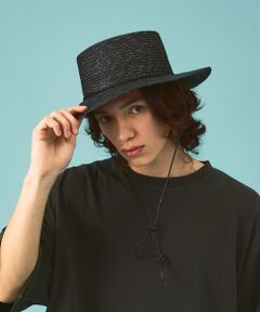 【RUBEN/ルーベン】LONGBRIM BOATER HAT　/　ロングブリム