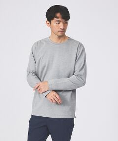 【クルーネック】ポンチ 長袖 Tシャツ