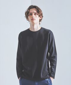 【クルーネック】ポンチ 長袖 Tシャツ