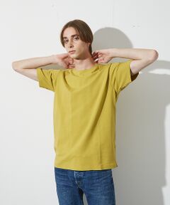 ABAHOUSE / アバハウス Tシャツ | 【ノンストレス】定番 / COTTON LYCRA 圧着 クルーネック 半袖 T