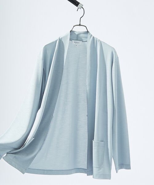 ABAHOUSE / アバハウス カーディガン・ボレロ | 【定番/シアー素材】ストレッチ カノコ ワンボタン カーディガン(その他)