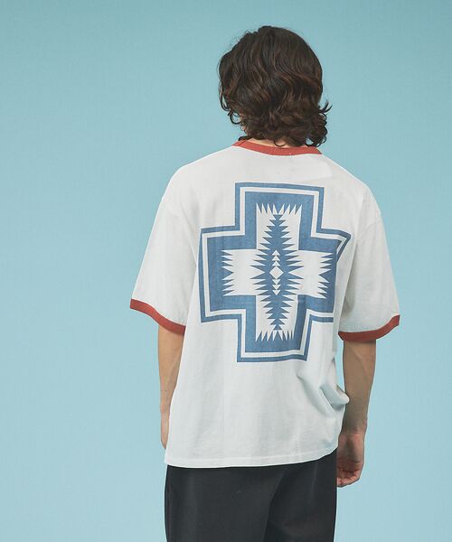 PENDLETON/ペンドルトン] ネイティブ柄バックプリント ショートスリー