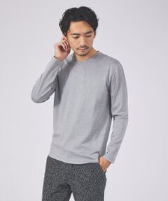 ポンチ Vネック 長袖 Tシャツ