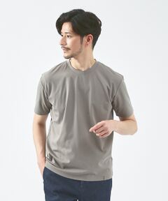 ABAHOUSE / アバハウス Tシャツ | 【クルーネック】ストレッチ ポンチ 半袖Tシャツ