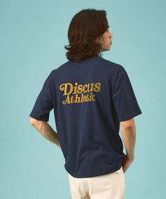 【DISCUS/ディスカス】ビッグシルエット バックプリント半袖Tシャツ/ブラン