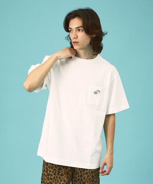 ABAHOUSE / アバハウス Tシャツ | 【DICKIES/ディッキーズ】ポケットTシャツ / remind meバックプ | 詳細1