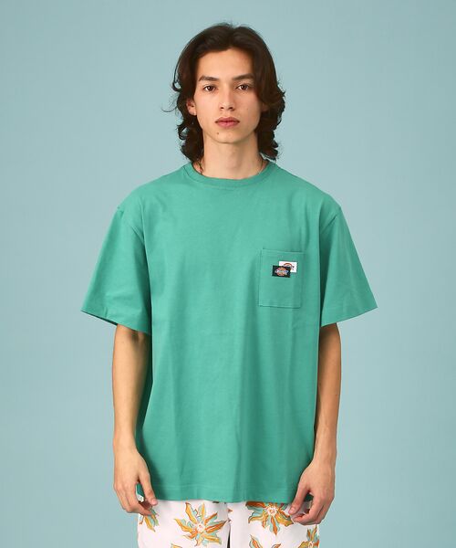 ABAHOUSE / アバハウス Tシャツ | 【DICKIES/ディッキーズ】ポケットTシャツ / remind meバックプ | 詳細5