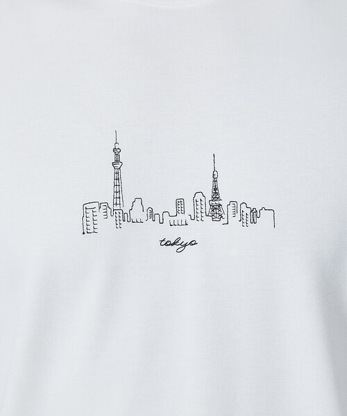 ABAHOUSE / アバハウス Tシャツ | 【CITY】刺繍 ポンチ 半袖 Tシャツ | 詳細1
