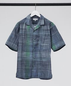 【ポレンカチェック】バチスト  オープンカラー シャツ