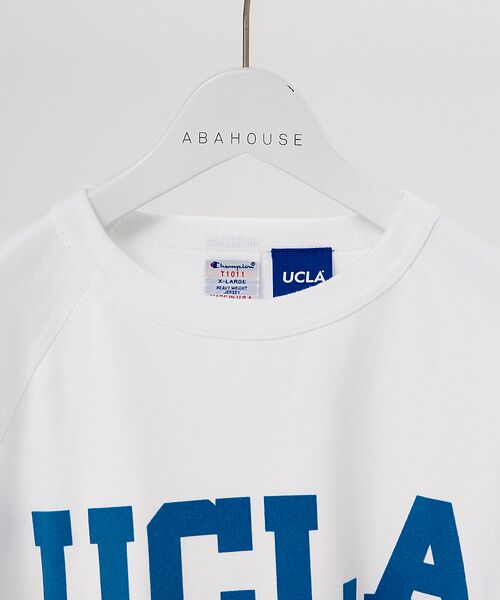 ABAHOUSE / アバハウス Tシャツ | 【Champion】フロッキープリント カレッジロゴ Tシャツ | 詳細2