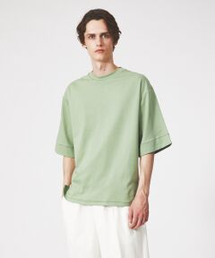 ABAHOUSE / アバハウス Tシャツ | 【定番】ドロップショルダー 五分袖 メローロック Tシャツ