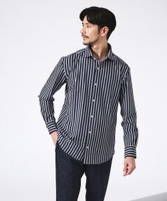 【FLEX SHIRTS】マルチストレッチ シャンブレー ストライプ シャツ