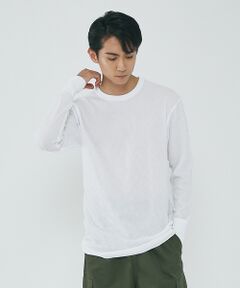 ABAHOUSE / アバハウス Tシャツ | 【JEMORGAN/ジェーイーモーガン】ワッフル クルーネック ロングスリーブ