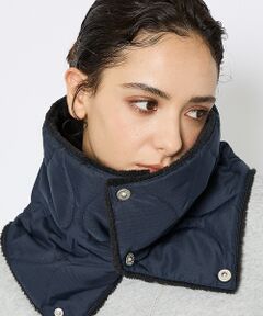 ABAHOUSE / アバハウス マフラー・ショール・スヌード・ストール | 【TAION /タイオン】リバーシブル ダウンネックウォーマー/DOWN NEC