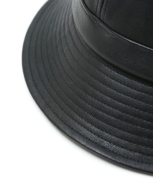 ABAHOUSE / アバハウス ハット | 【RUBEN/ルーベン】FAKE LEATHER METRO HAT/レザーメト | 詳細10