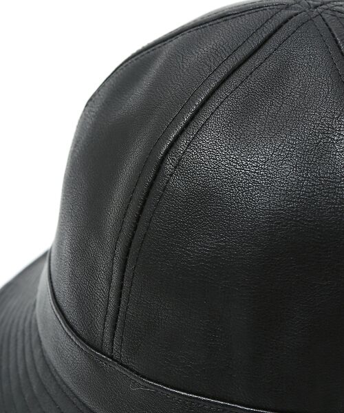 ABAHOUSE / アバハウス ハット | 【RUBEN/ルーベン】FAKE LEATHER METRO HAT/レザーメト | 詳細9