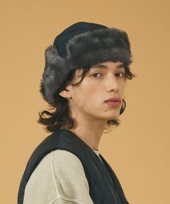 ABAHOUSE / アバハウス ハット | 【RUBEN/ルーベン】NYLON MIXFUR FLIGHT/ナイロンフライト