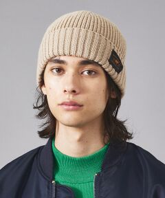 ABAHOUSE / アバハウス ハット | 【RUBEN/ルーベン】WAPPEN RIB WATCH/ワッペンリブニットキャ