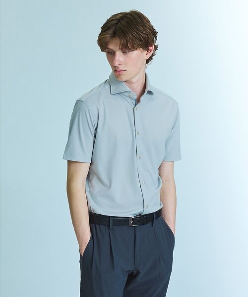 ABAHOUSE / アバハウス シャツ・ブラウス | 【接触冷感】アイスピケ ストレッチ 半袖シャツ / FLEX SHIRTS【予約 | 詳細3