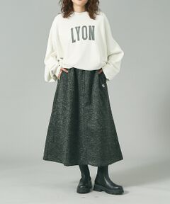ABAHOUSE / アバハウス ロング・マキシ丈スカート | 【JEMORGAN/ジェーイーモーガン】ニット フリース フレアスカート/ JC