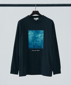 【AH ABAHOUSE】アートタッチ プリント 長袖Tシャツ