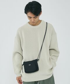 【MEI / メイ】ロゴ刺繍 ドローコード サコッシュ ミニショルダーバッグ