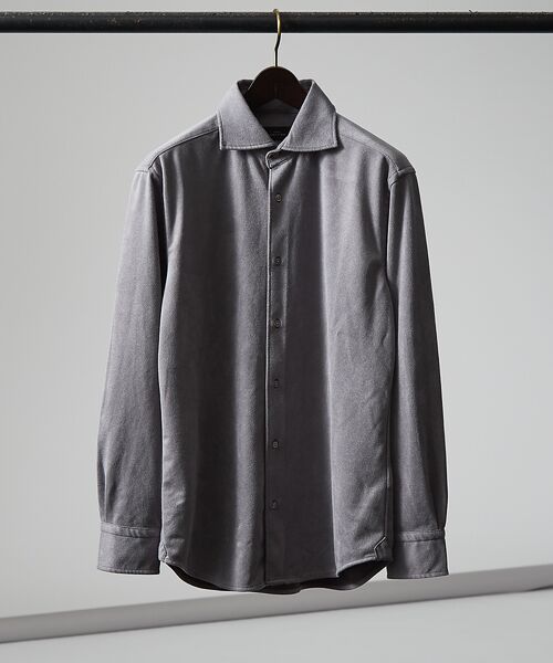 ABAHOUSE / アバハウス シャツ・ブラウス | 【FLEX SHIRTS】ネオスウェード ツイル 長袖シャツ | 詳細14