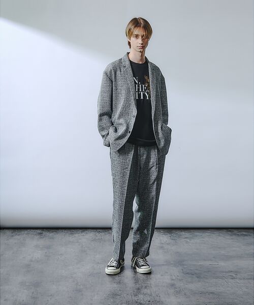 ABAHOUSE / アバハウス スラックス・ドレスパンツ | 【セットアップ対応】サマーツイード イージースラックス | 詳細7