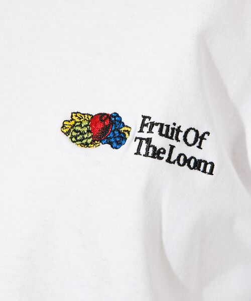 ABAHOUSE / アバハウス Tシャツ | 【FRUIT OF THE LOOM】ワンポイント刺繍＆プリント クルーネック | 詳細3