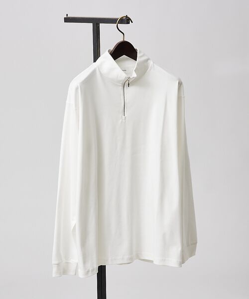 ABAHOUSE / アバハウス Tシャツ | 【ハーフジップ】スムース ポンチ ロンT | 詳細7