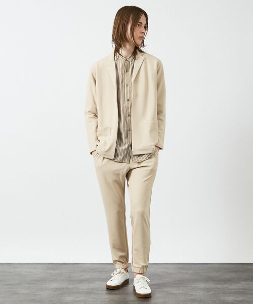 ABAHOUSE / アバハウス パンツ | 【セットアップ対応】ハイストレッチ ジョーゼット ジョガーパンツ | 詳細10