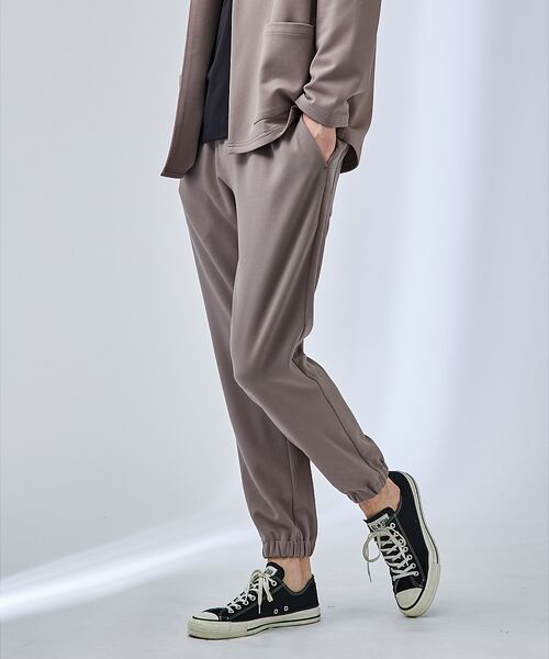 ABAHOUSE / アバハウス パンツ | 【セットアップ対応】ハイストレッチ ジョーゼット ジョガーパンツ | 詳細17