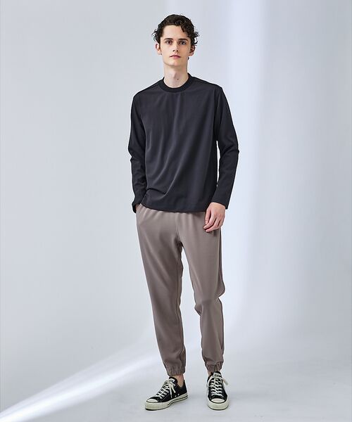 ABAHOUSE / アバハウス パンツ | 【セットアップ対応】ハイストレッチ ジョーゼット ジョガーパンツ | 詳細18