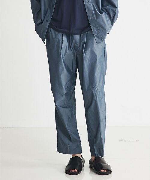 ABAHOUSE / アバハウス パンツ | 【セットアップ対応】シャンブレー タイプライター アトリエパンツ | 詳細7