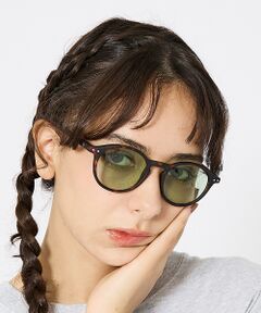 チタン製ジオメトリックサングラス アイドル オーバーサイズド ジオメトリック サングラス