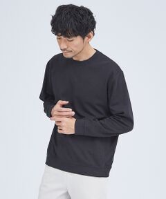 【スムースタッチ】リブ付 長袖Tシャツ