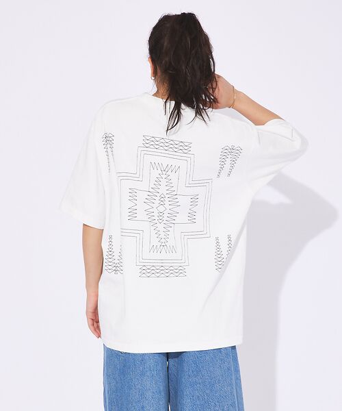 ABAHOUSE / アバハウス Tシャツ | WEB限定【PENDLETON/ペンドルトン】ハーディング柄刺繍 Tシャツ | 詳細2