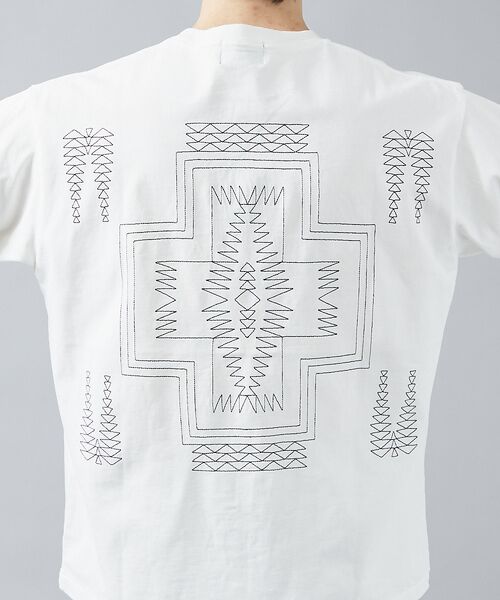 ABAHOUSE / アバハウス Tシャツ | WEB限定【PENDLETON/ペンドルトン】ハーディング柄刺繍 Tシャツ | 詳細7