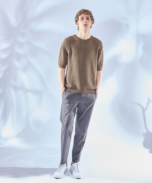 ABAHOUSE / アバハウス スラックス・ドレスパンツ | 【セットアップ対応】ソロストレッチ リネン テーパード パンツ / スラックス | 詳細29