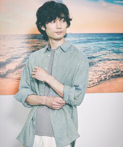 【LUXE Linen Solaro】長袖 リネンシャツ