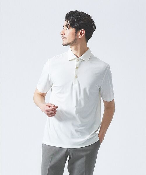ABAHOUSE / アバハウス ポロシャツ | 【接触冷感】アイスピケ ストレッチ ポロシャツ / FLEX COOL | 詳細8