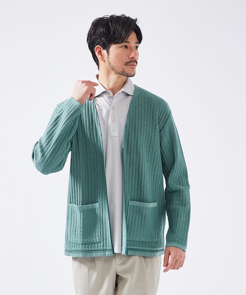 ABAHOUSE / アバハウス ポロシャツ | 【接触冷感】アイスピケ ストレッチ ポロシャツ / FLEX COOL | 詳細14