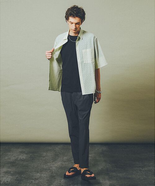 ABAHOUSE / アバハウス シャツ・ブラウス | 【シアージャガード】ボックスシルエット 半袖シャツ / ハーフスリーブ シアーシ | 詳細19