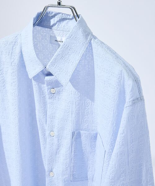 ABAHOUSE / アバハウス シャツ・ブラウス | 【シアージャガード】ボックスシルエット 半袖シャツ / ハーフスリーブ シアーシ | 詳細23