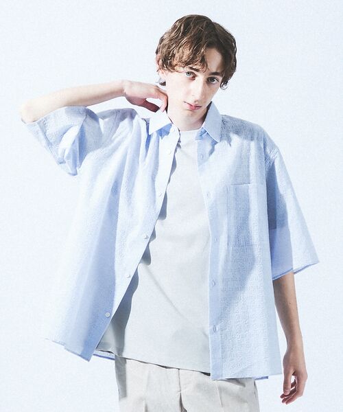 ABAHOUSE / アバハウス シャツ・ブラウス | 【シアージャガード】ボックスシルエット 半袖シャツ / ハーフスリーブ シアーシ | 詳細24