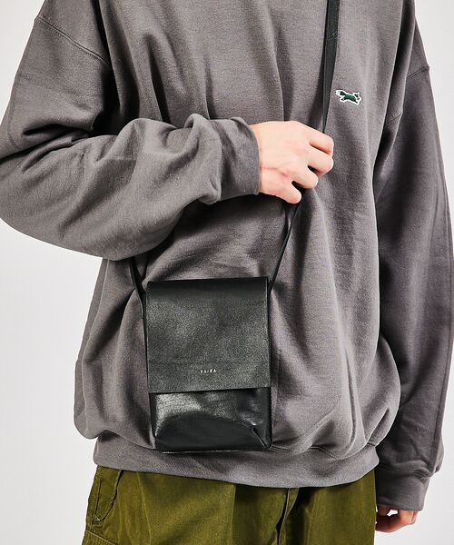 ABAHOUSE / アバハウス ショルダーバッグ | 【YArKA/ヤーカ】real leather box flap shoulde | 詳細1