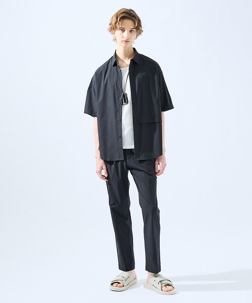 ABAHOUSE / アバハウス シャツ・ブラウス | 【AH ABAHOUSE / セットアップ対応】撥水 ストレッチ 半袖シャツ | 詳細19