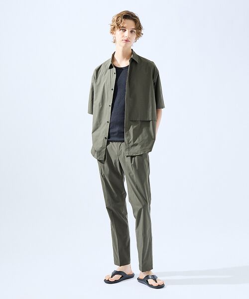 ABAHOUSE / アバハウス シャツ・ブラウス | 【AH ABAHOUSE / セットアップ対応】撥水 ストレッチ 半袖シャツ | 詳細24